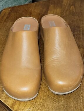 Fitflop Tan Leather Slip-Ons